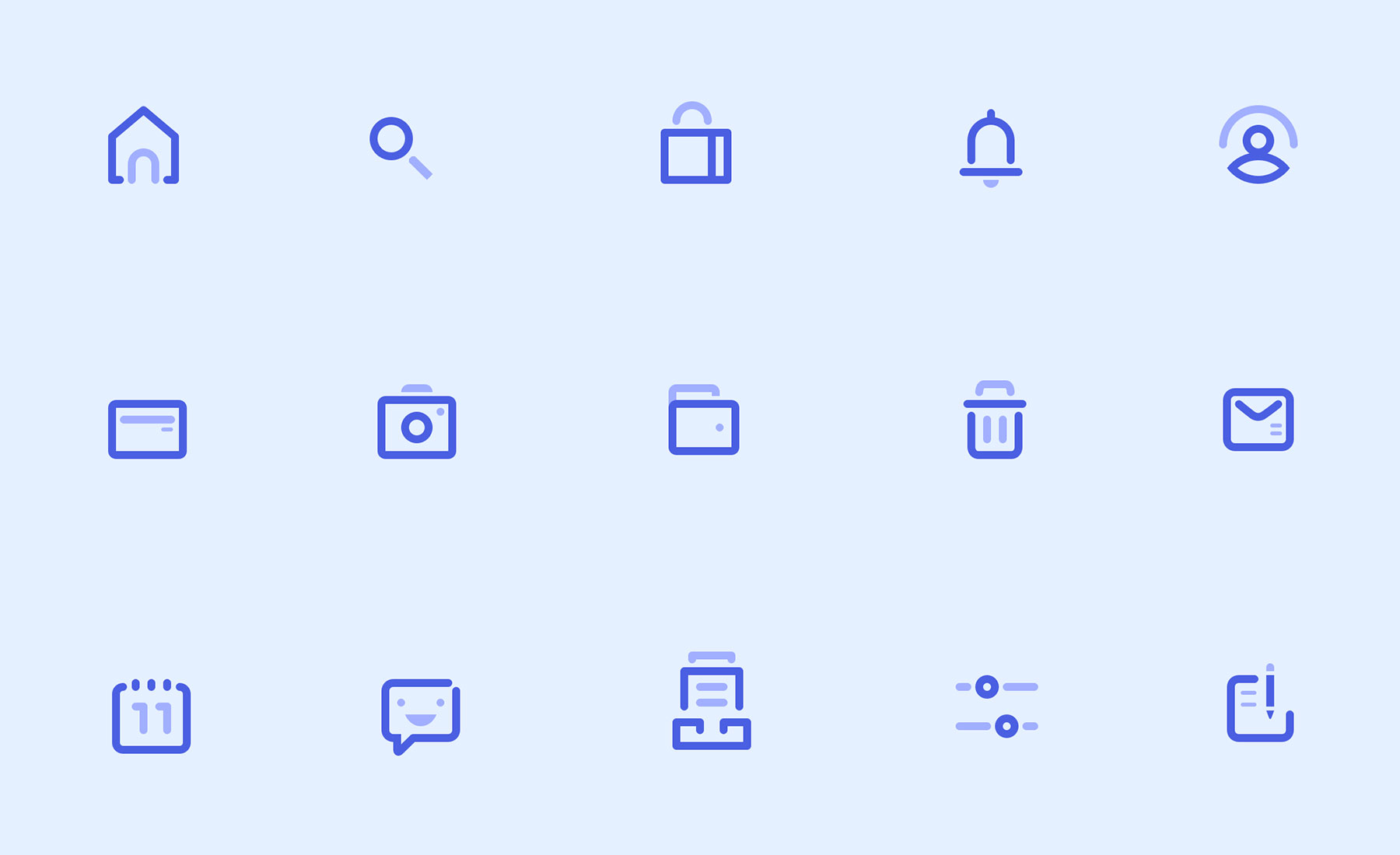 15 枚常见迷你图标