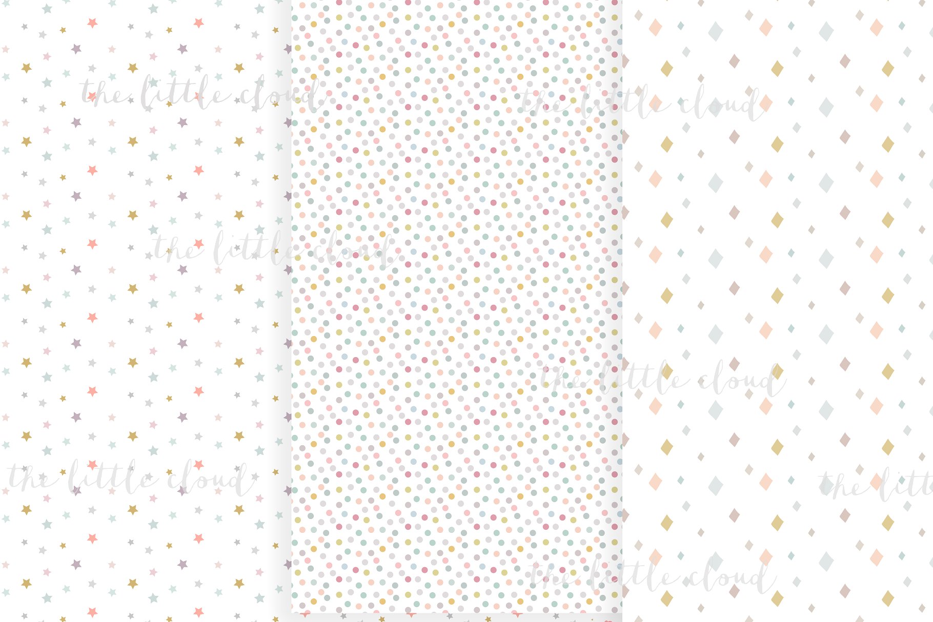 9种多彩图案无缝纹理 9 colorful seamless patterns插图(3)