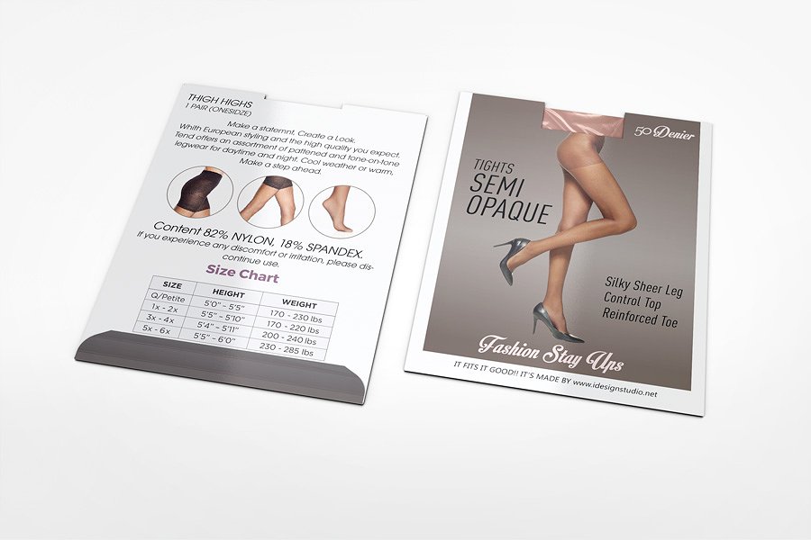 袜子连裤袜包样设计展示模型Mockups插图(2)