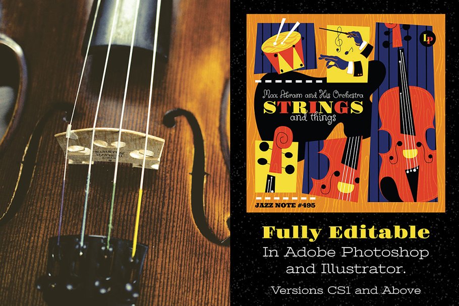 爵士音乐主题插画 Jazz Music Inspired Illustrations插图(7)