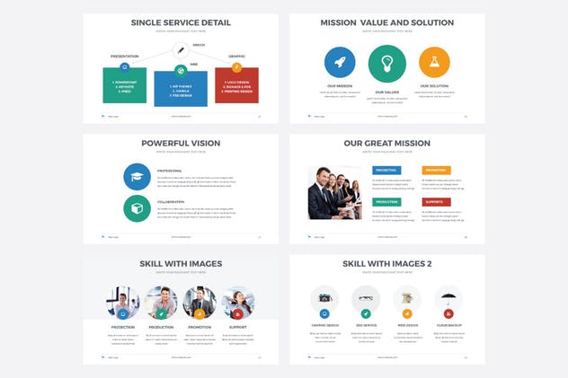 信息图表类型企业数据展示PPT演示模板Vol.39 Multipurpose PowerPoint Template V.28插图(5)
