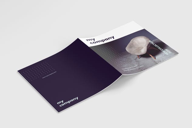 方形杂志画册设计AI模板 Square Magazine or Brochure Template插图(8)