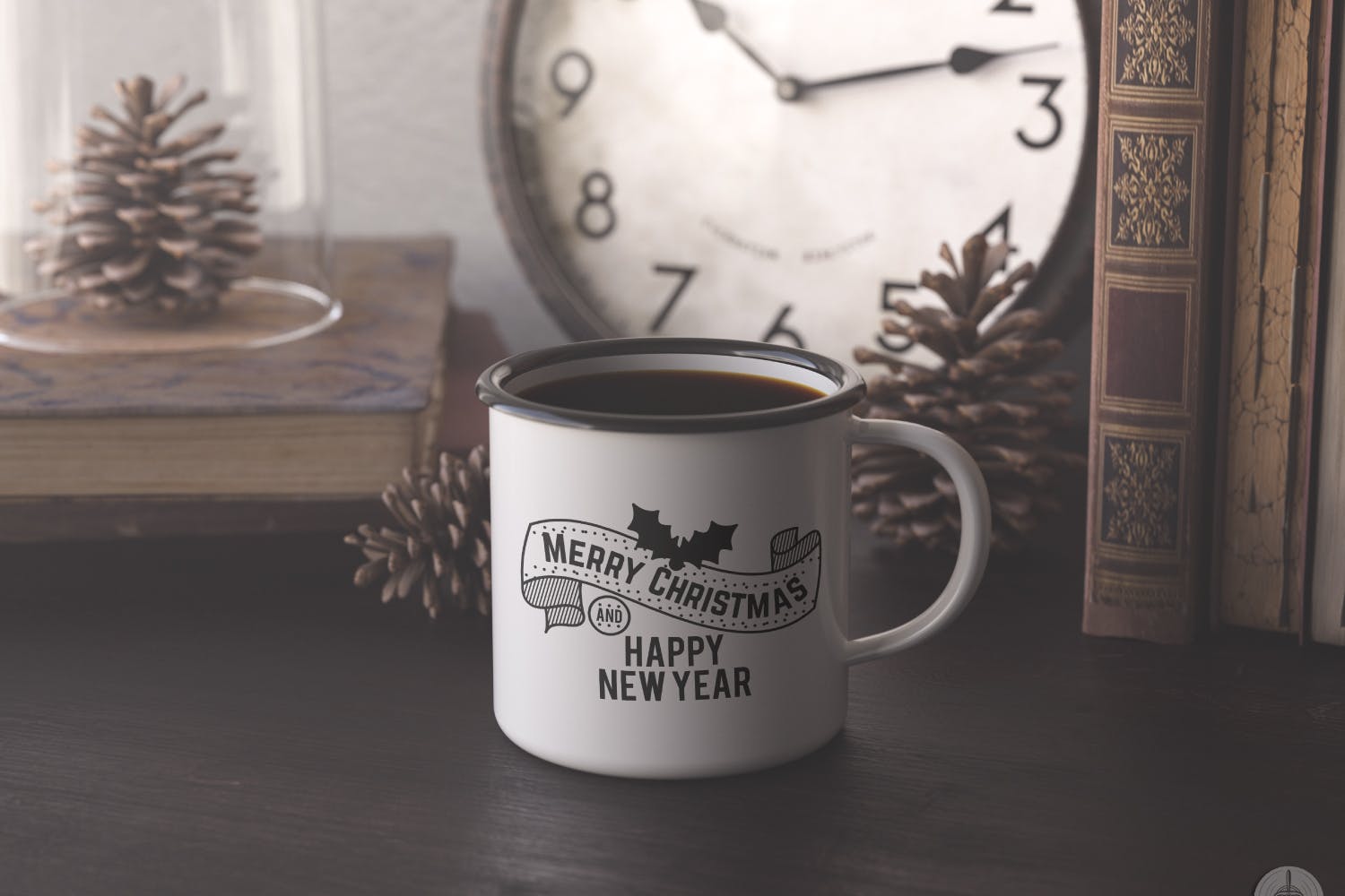 复古圣诞主题Logo/标签/徽章设计模板 Retro Christmas Overlays, New Year Labels & Badges插图(3)