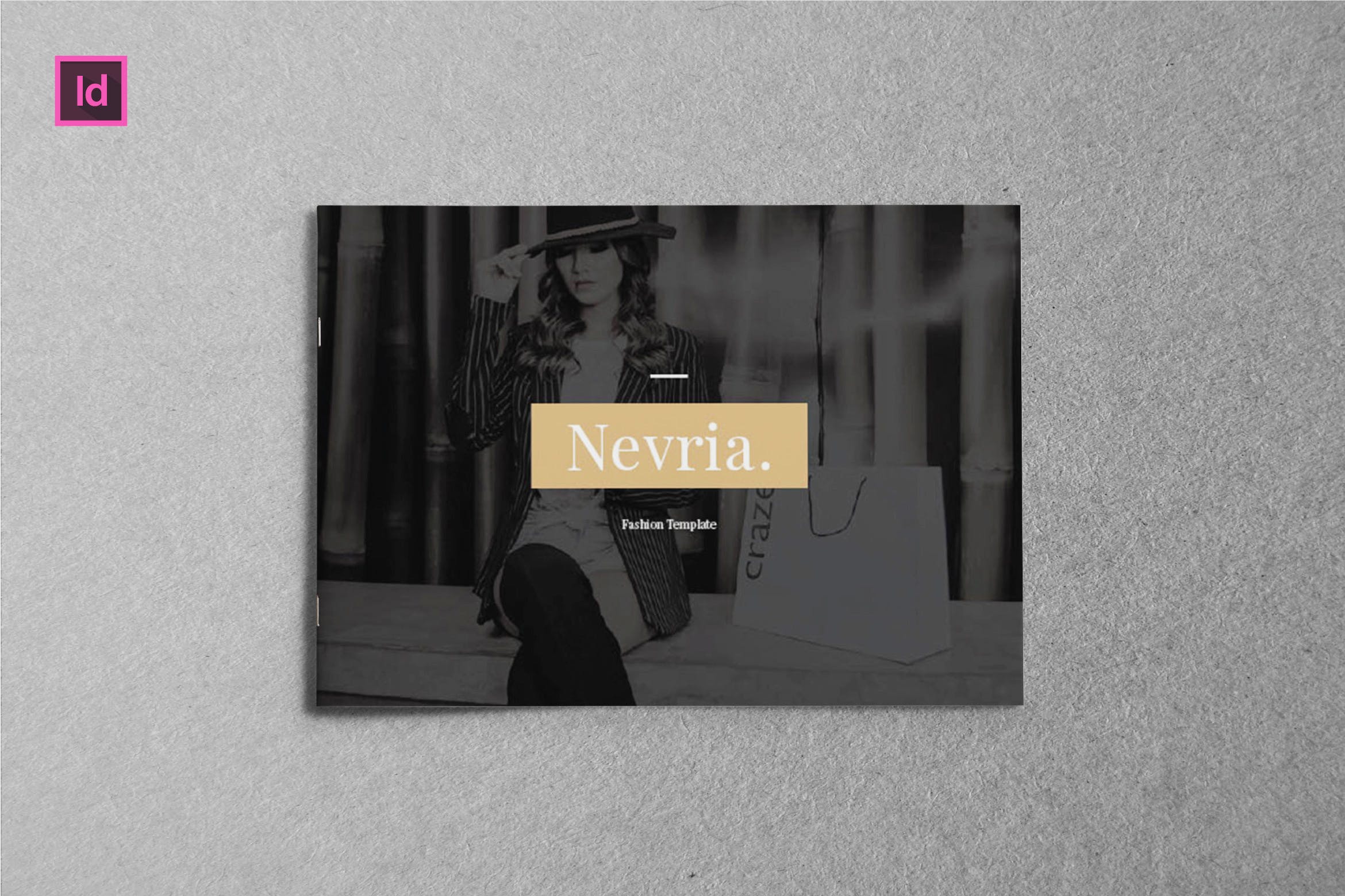 A5横版产品目录Lookbook设计InDesign模板 NEVRIA – A5 Landscape Lookbook template插图