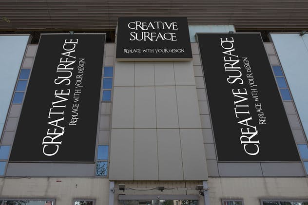 户外广告灯箱广告样机模板合集第三弹 Advertising Space Mock-up Bundle 03插图(1)