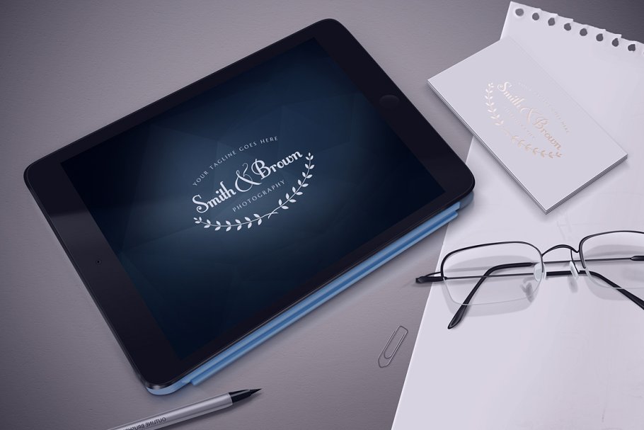 品牌Logo标识样机模板v2 Logo Mock-Ups vol. 2插图(2)