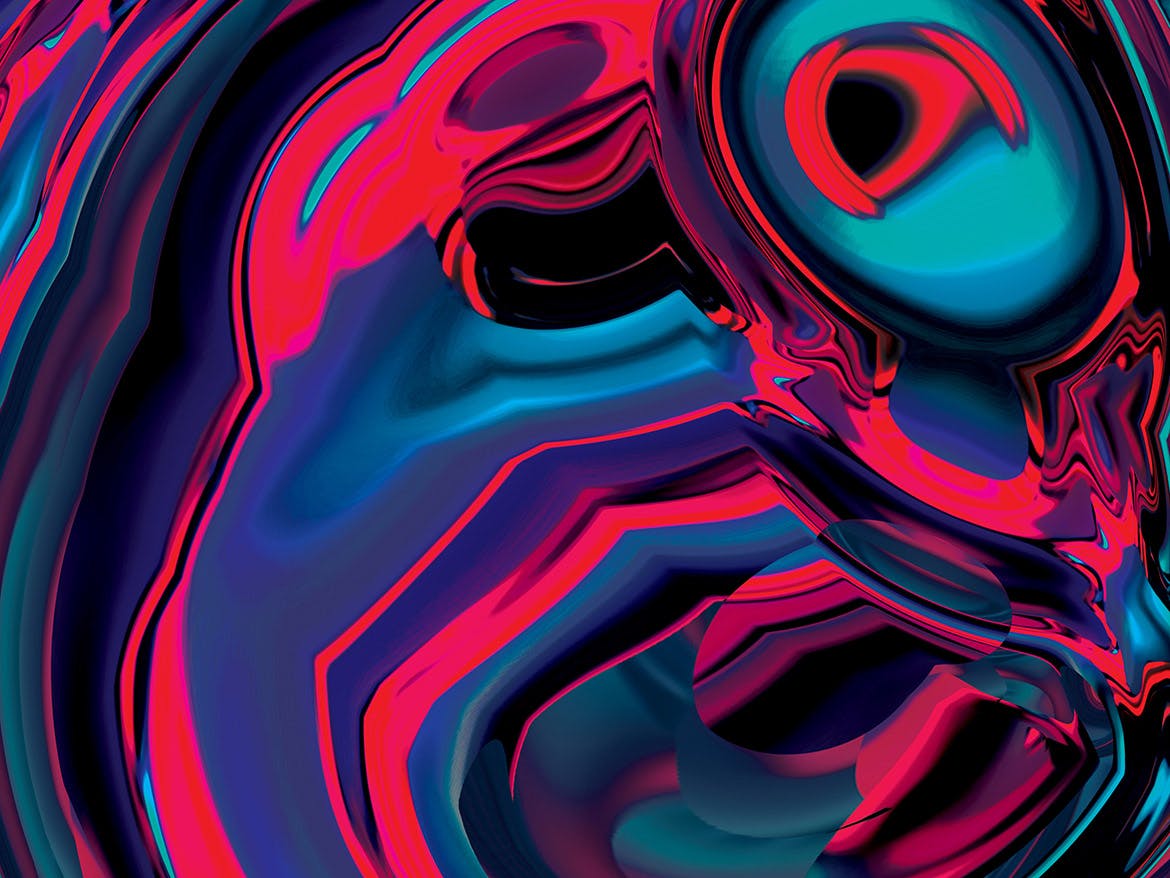 18个时尚炫酷艳丽的五颜六色的聚丙乙烯大理石质感的背景底纹纹理大集合插图(12)