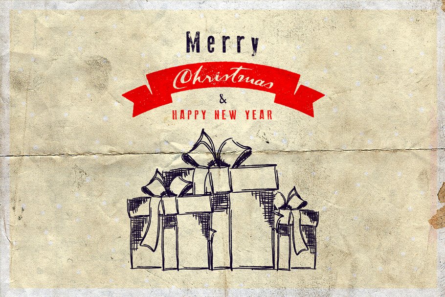 圣诞节主题背景&卡片模板v3 Christmas Background & Cards Vol.3插图(2)