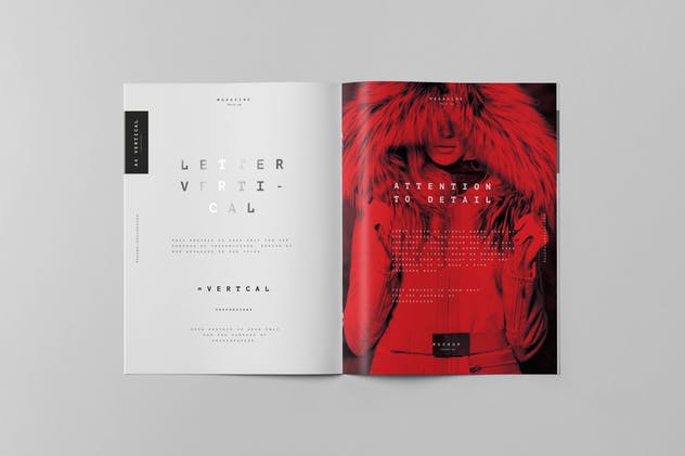 美国信纸规格画册小册子样机模板v3 US Letter Brochure Mock-up 3插图(10)