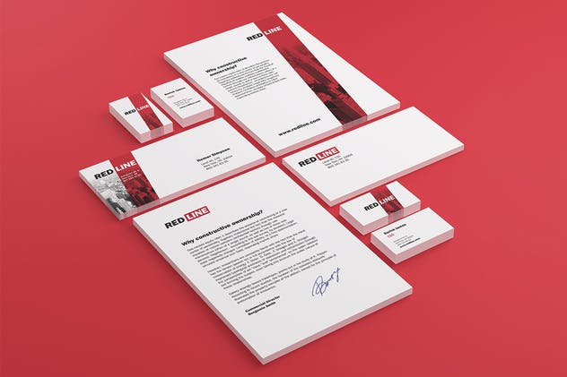 逼真的高端品牌展示文具套装样机 Stationery / Branding Mock-Up’s插图(1)