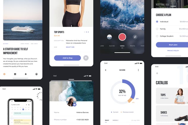 项目快速启动实用APP应用UI套件模板 Think Mobile UI Kit插图(3)