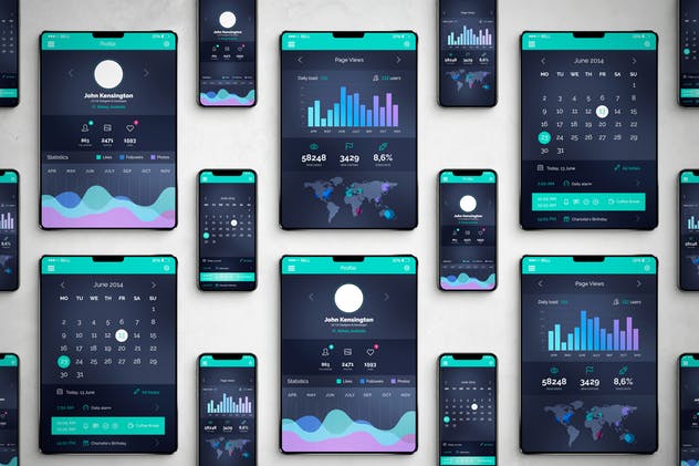 逼真的iPhoneX和iPad设备样机模板 iPhone & iPad X Mockup插图(5)