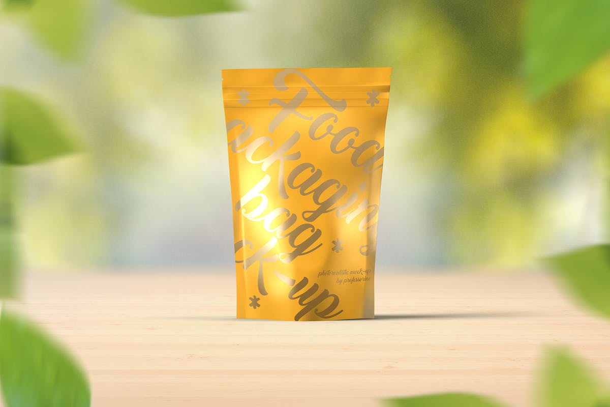 易封袋食品包装样机 Food Packaging Bag Mock-Up插图