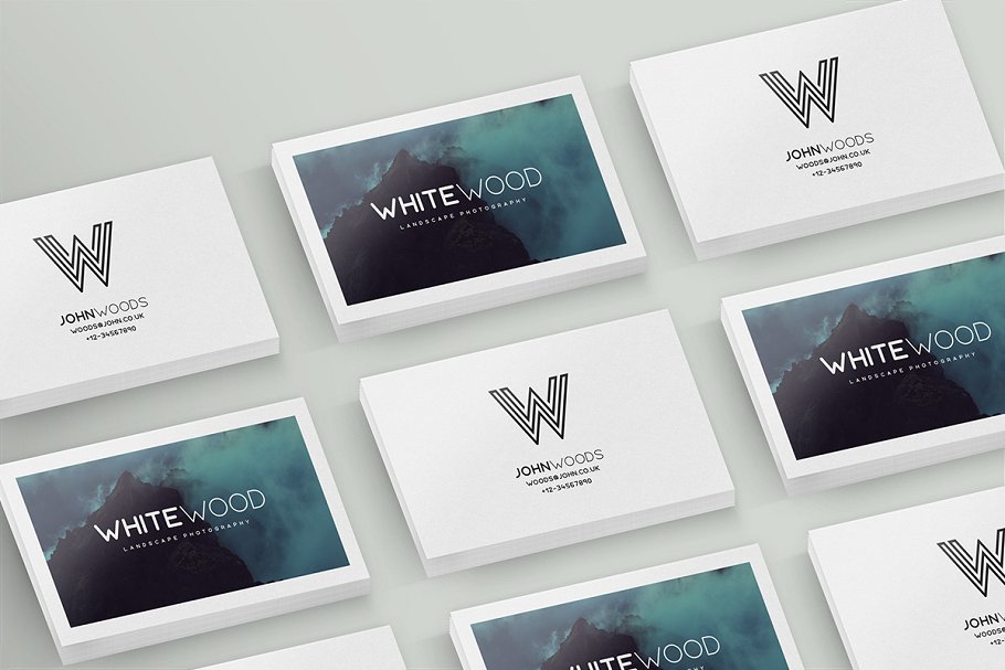 简约明信片贺卡样机 Minimal Card Mockups插图(7)