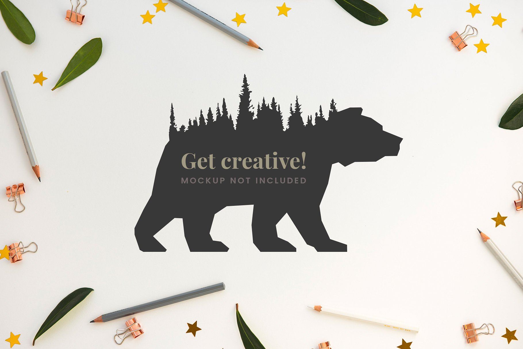 矢量森林树木线条轮廓插画 Vector Tree Line Silhouettes插图(4)