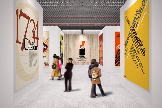 展馆艺术品海报展览样机Vol.5 Exhibition Mockup [vol 5]插图(1)