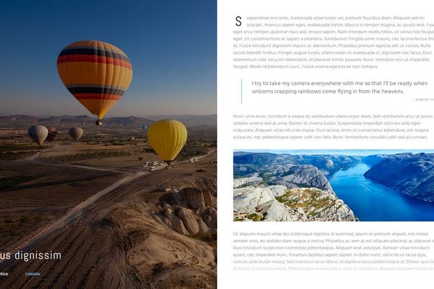 摄影作品展示页面PSD模板 Sepia Photo PSD Template插图(11)