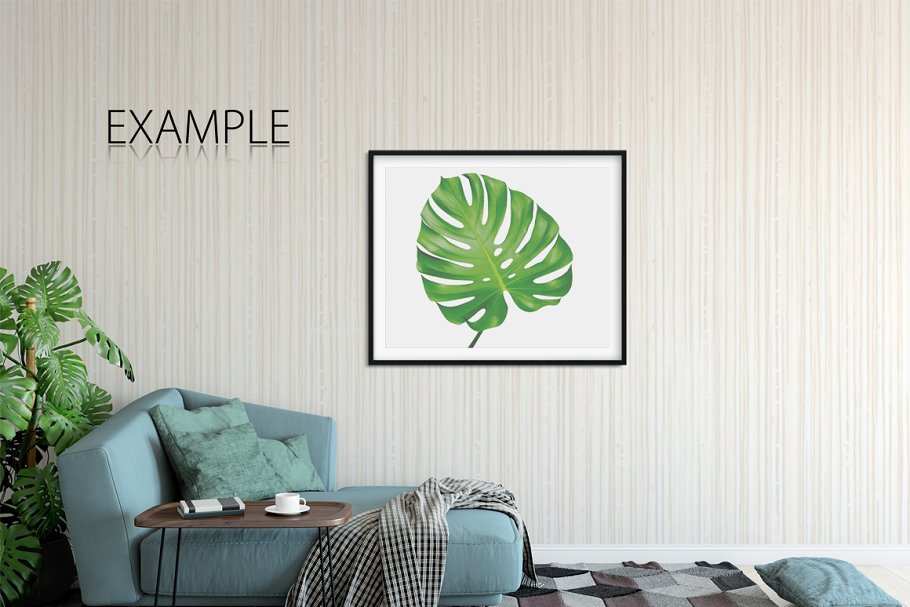 家居室内墙纸&相框画框样机模板 Interior Wall & Frames Mockup – 4插图(21)