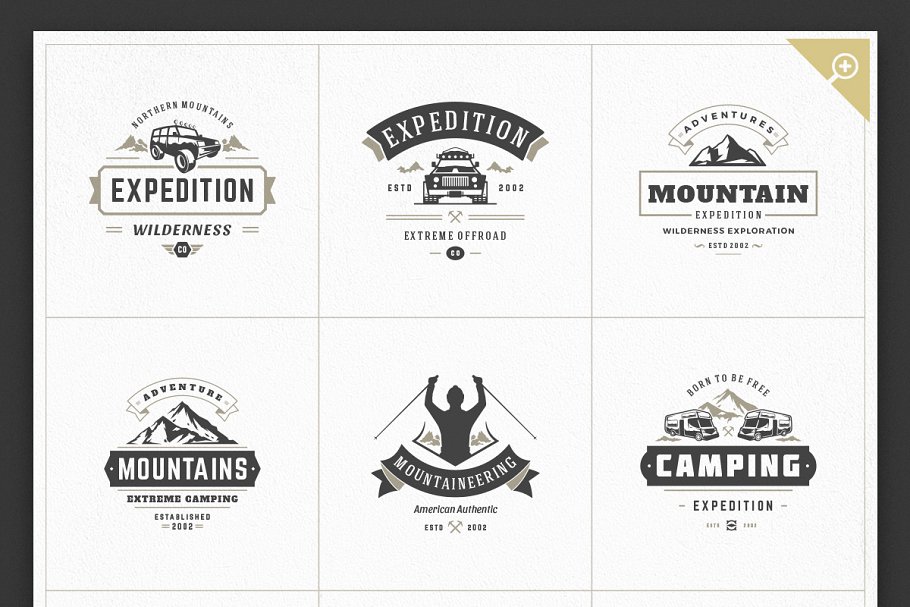 1000+复古风格Logo&徽章模板 1000 Logos and Badges Bundle插图(11)