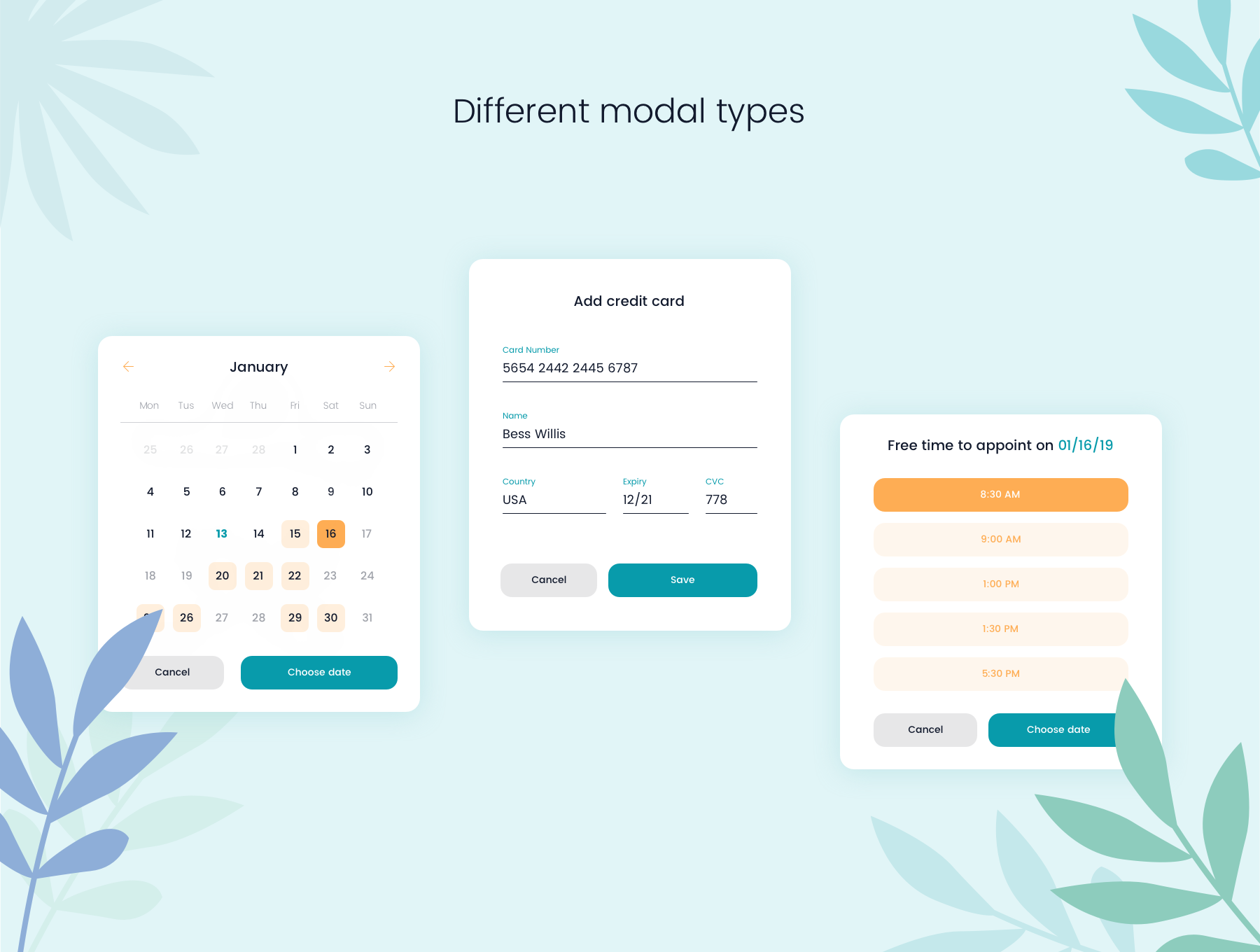 素材库下午茶:医疗保健APP应用UI设计素材库精选套件插图(3)