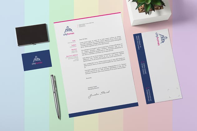 品牌VI设计办公文具印刷效果预览图素材库精选v2 Branding / Identity Mock-up插图(9)