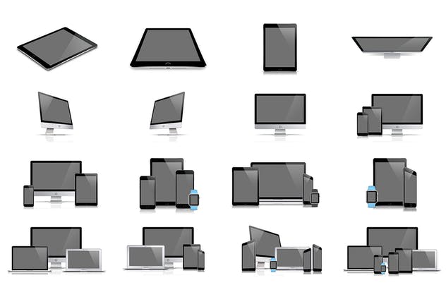 62款响应式网页设计预览样机套装 62 Responsive Mockups插图(2)