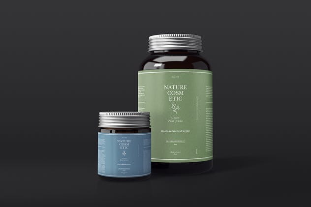 天然有机化妆品包装样机v1 Natural Cosmetic Packaging Mock-Ups Vol.1插图(4)