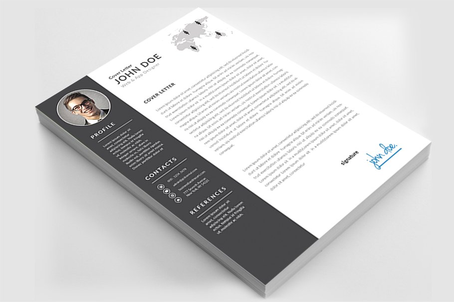 经典实用黑白色简历模板 Resume插图(5)