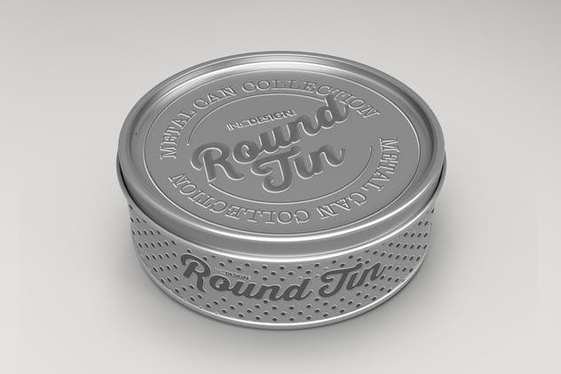 圆形金属锡罐包装样机Vol.3 Round Tin Can Packaging Mockups  Vol.3插图(10)