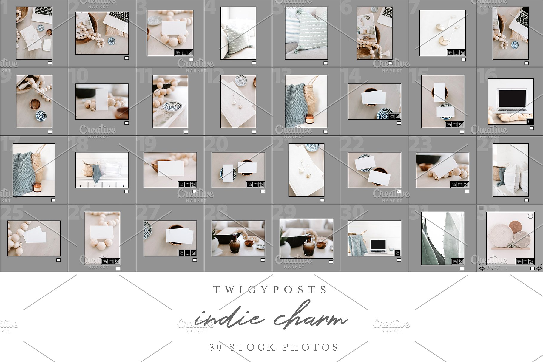 优雅居家环境场景样机背景 Indie Charm – 30 Styled Stock Photos插图(5)