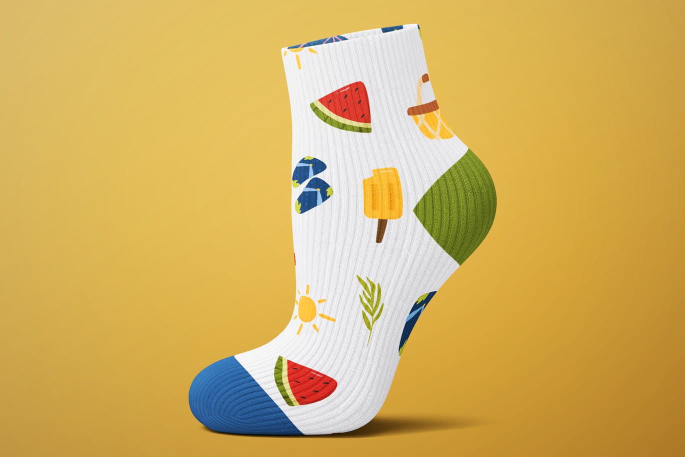 夏日缤纷元素手绘图案无缝背景素材 Playful Summer Seamless Patterns插图(4)