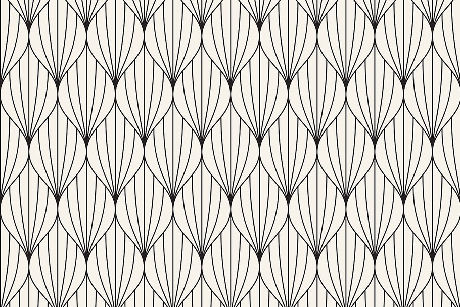 花瓣无缝图案纹理集 Petalled Seamless Patterns Set 5插图(3)