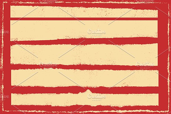 20款干墨装饰边框纹理 20 Dry-Ink Borders Textures – VES03插图(1)