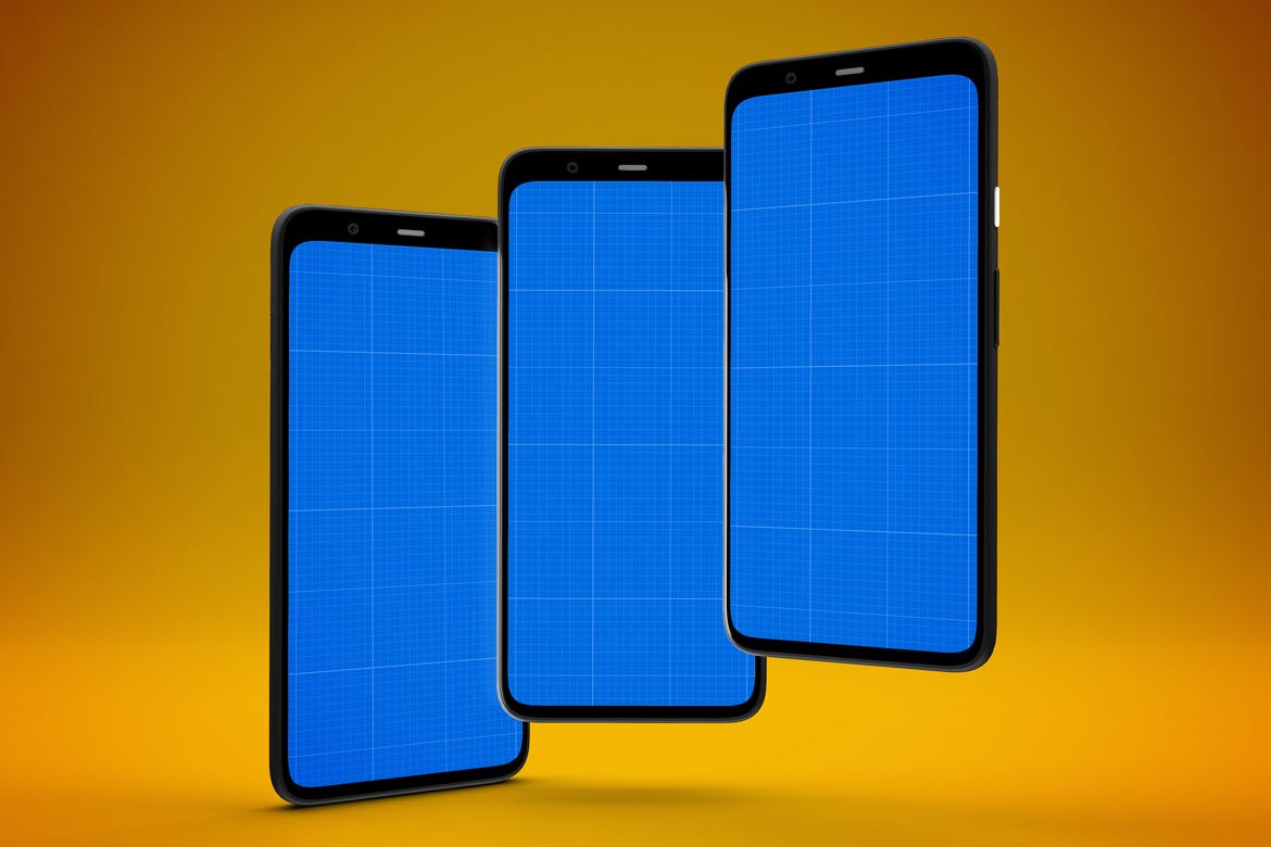 谷歌手机Pixel 4多种展示角度素材库精选样机模板 Pixel 4 Mockup插图(10)