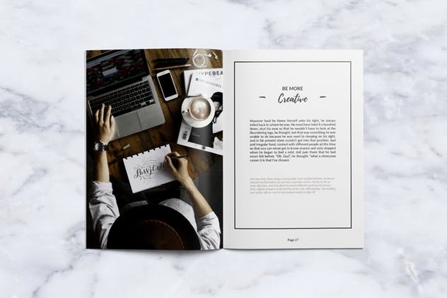 创意时尚生活方式杂志设计INDD模板 Creative Magazine插图(14)