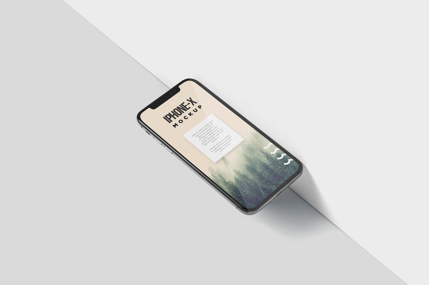 iPhone X智能手机多角度屏幕预览样机模板 iPhone X Mockup插图(4)