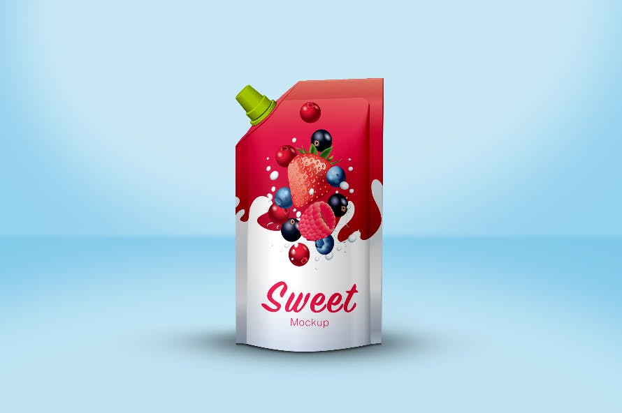 多用途的时尚可爱食品零食包装样机展示模型mockups插图(1)