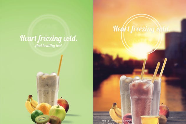 有机果汁品牌场景样机 Organic Juice Maker Scene Generator插图(4)