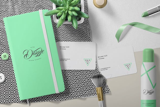 高级办公文具场景品牌VI设计展示样机 Premium Stationery Mockup Scenes插图(1)