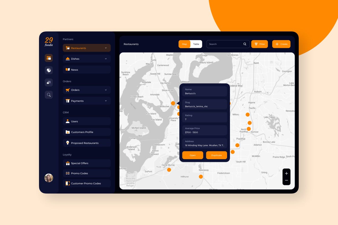 美食主题网站/平台餐厅管理界面UI设计模板 29Foodie Food Admin Restaurant Ui – FP插图(2)