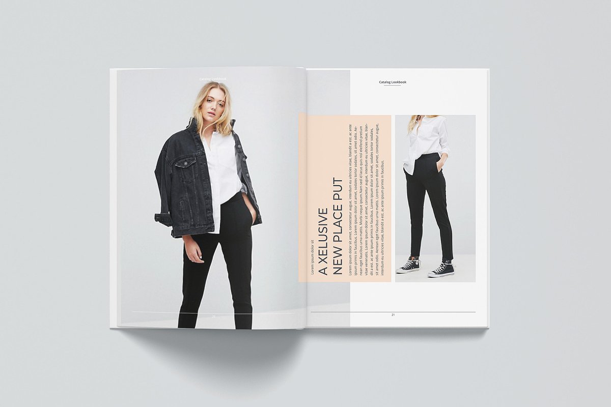 女性时尚服装摄影画册模板插图(10)
