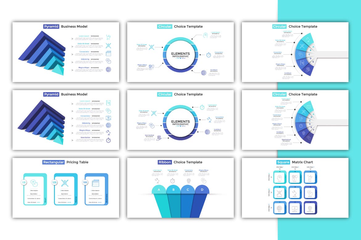 高端企业宣传PPT幻灯片设计模板下载 My Slides For Powerpoint插图(7)