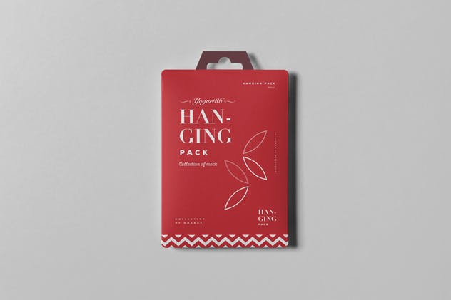 手提纸袋手提包装样机 Hanging Pack Mock-up插图(9)