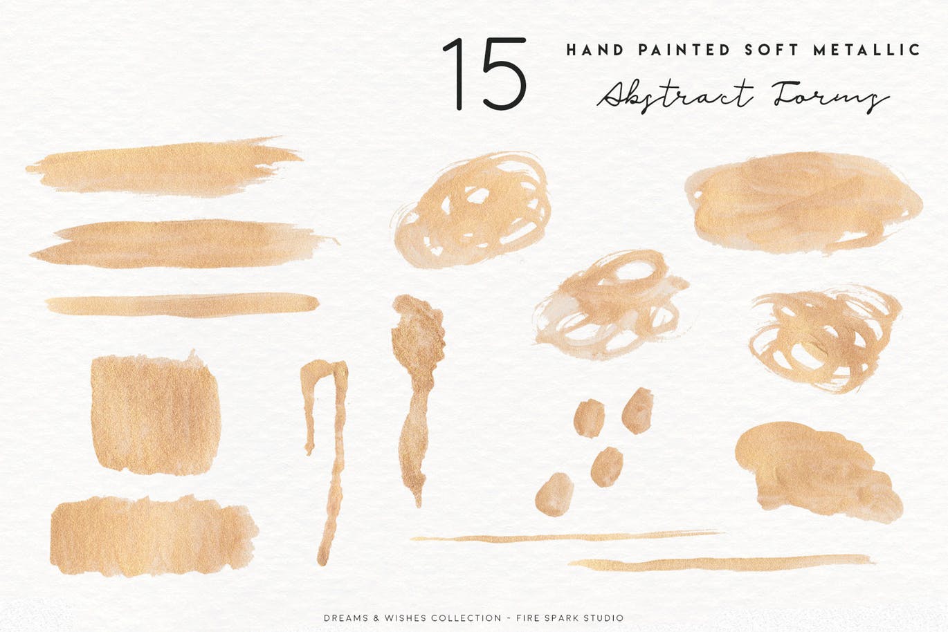 梦想与愿望主题淡色混合水彩肌理纹理背景素材 Dreams and Wishes Collection插图(9)