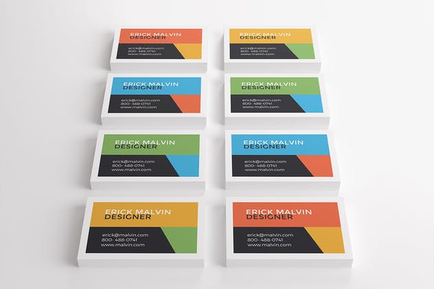 UK尺寸规格企业名片设计效果图素材库精选 UK Business Cards Mock-up’s [85×55 mm]插图(6)