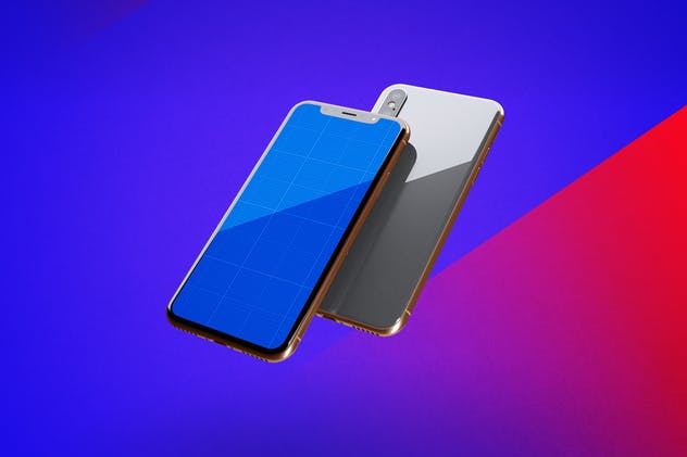 iPhone Xs手机应用UI设计展示样机模板 iPhone XS V.1插图(7)