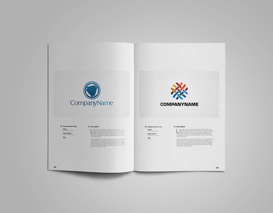 创意设计工作室设计案例/作品集画册设计模板 Creative Design Portfolio #01插图(6)