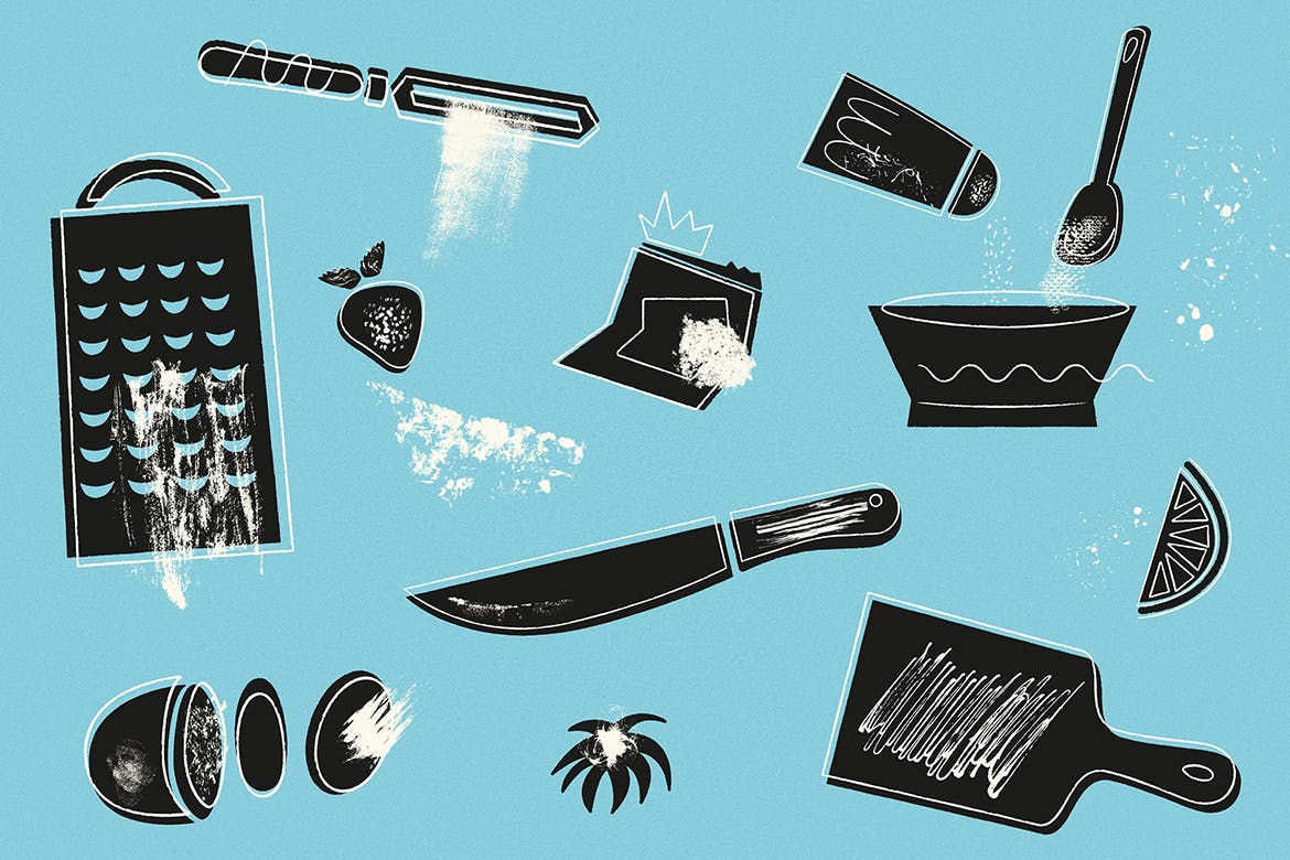 插画师必备的400+手绘纹理元素素材 Small Wonders – 400 Texture Elements插图(4)