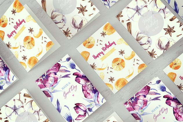 邀请函/贺卡印刷品样机V3 Invitation & Greeting Card Mockups v3插图(10)