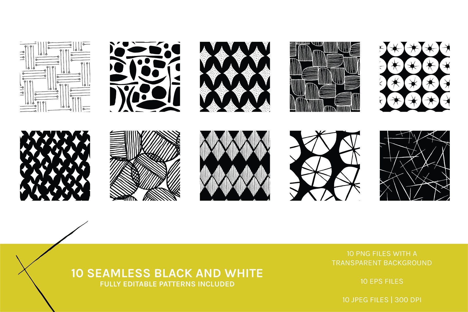 复古摩登派五十年代图案纹理 Mod Fifties | Artboards + Patterns插图(5)